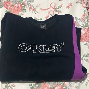Oakley Black Sweatshirt with Purple Accent
